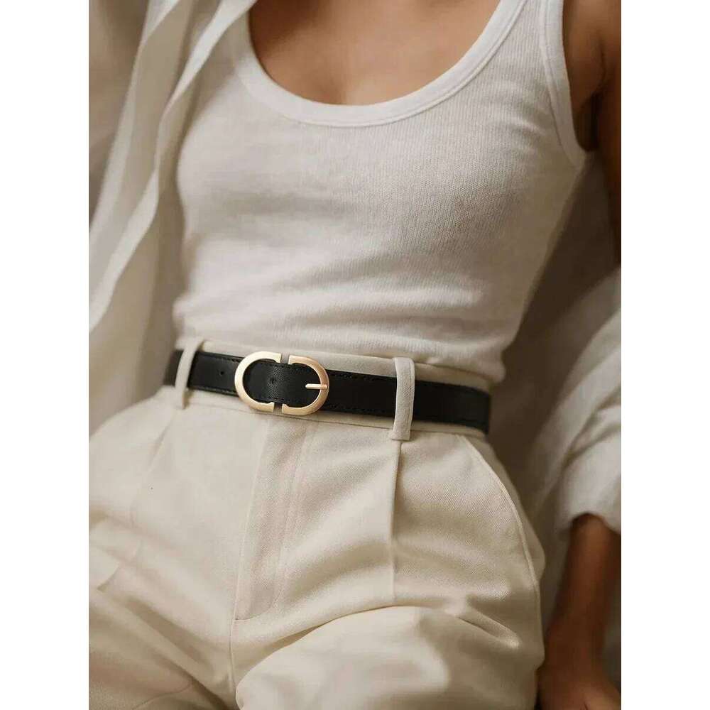 New Women's belt fashion trend alloy needle buckle shape simple PU leather decorative waistband students daily casual wear Y260225