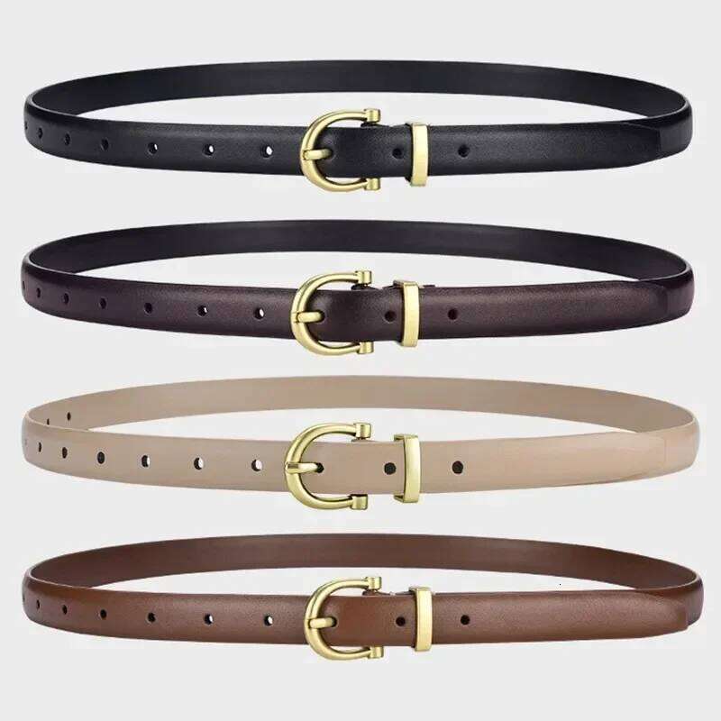 New Women's Fashionable Thin Buckle Belt, Detachable Double Side Denim Belt As A Gift For Mothers And Girlfriends Y260225