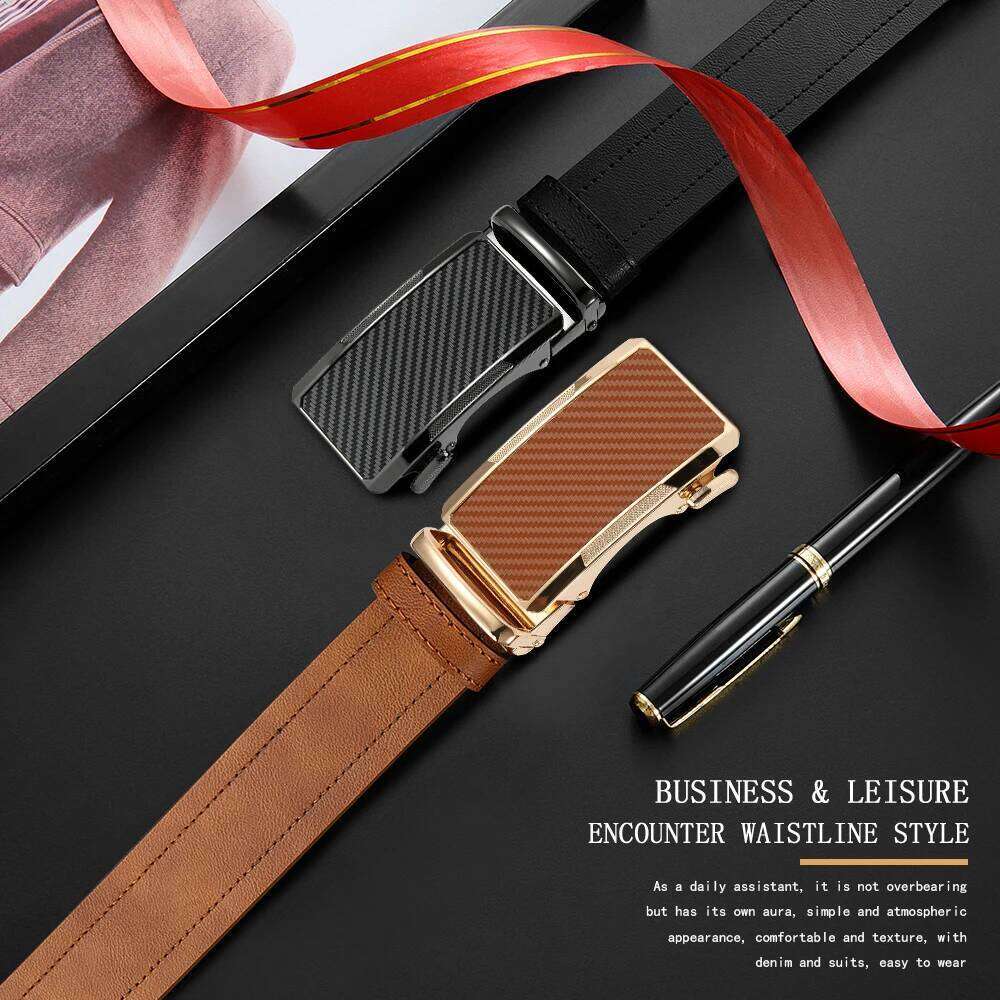 New Business Leisure Alloy Square Buckle Men's Luxury Designer High Quality Leather Cowboy Belt Multi Color Y260225