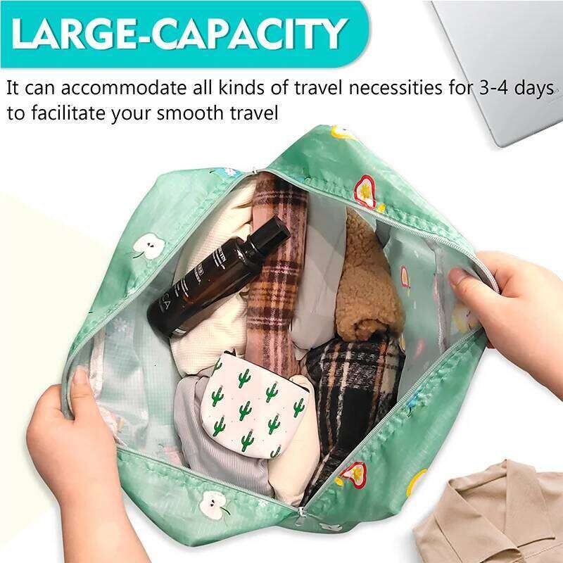 Large capacity foldable bag suitable for business trips travel sports and fitness weekend overnight bags women Y260225