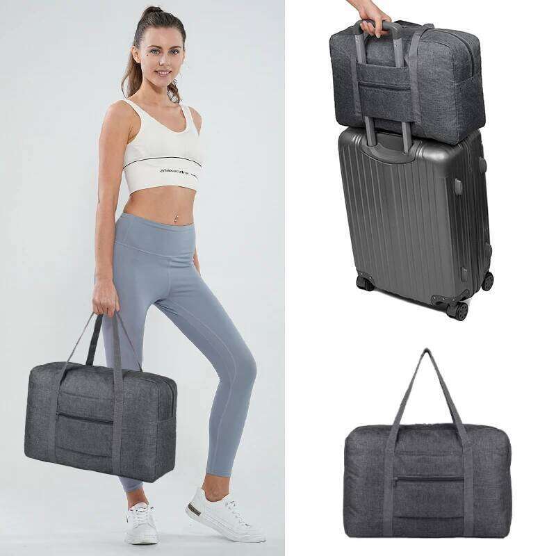 TINYAT Large Capacity Multicolor Women's Polyester Handbag Lightweight and Durable Foldable Travel Bag for Outdoor Travel. Y260225