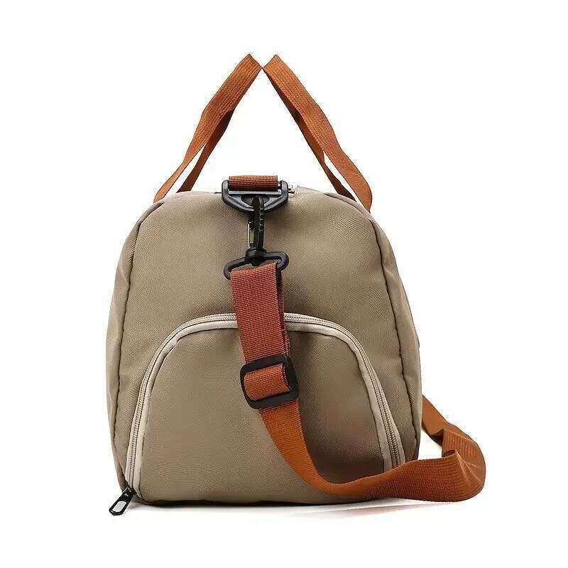 2025 New Fitness Fashion Men's Casual Large Capacity Sports Handbag Travel Storage Luggage Simple Zipper Bag Y260225