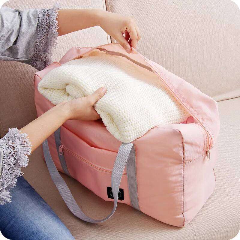 New Nylon Foldable Unisex Large Capacity Shoulder Bag Luggage Women WaterProof Handbags Travel Bags Y260225