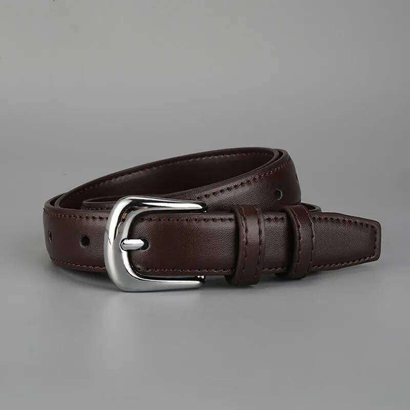 Women's 2024 new trendy versatile, paired with jeans a simple and slim casual women's belt Y260225
