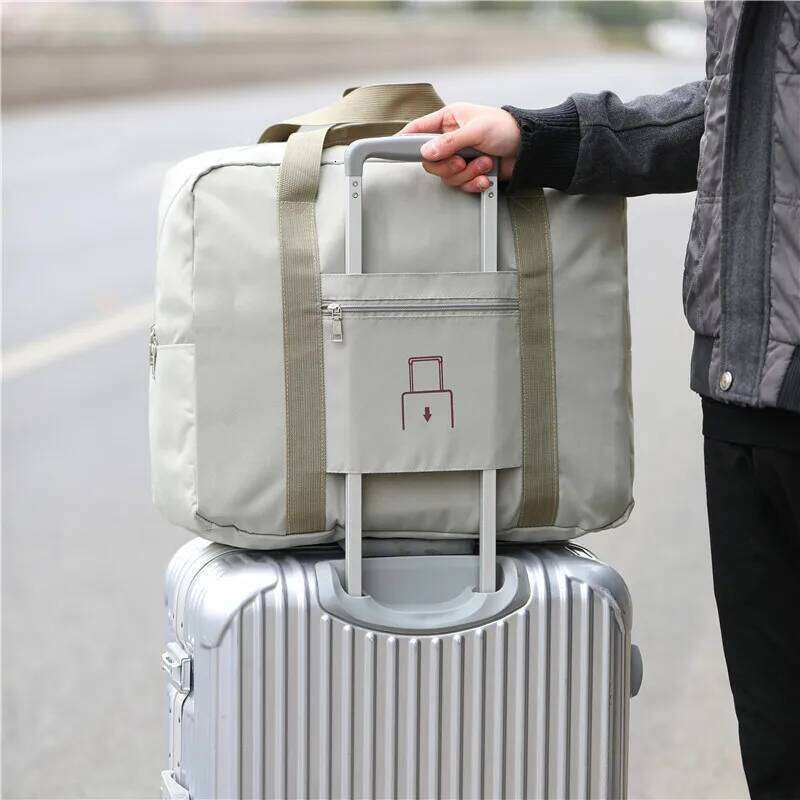 Travel large capacity hand luggage bag, foldable student trolley travel storage bag Y260225