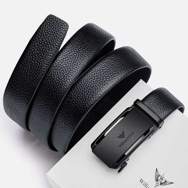 Genuine leather business with automatic buckle, fashionable formal pants belt, personalized belt Y260225