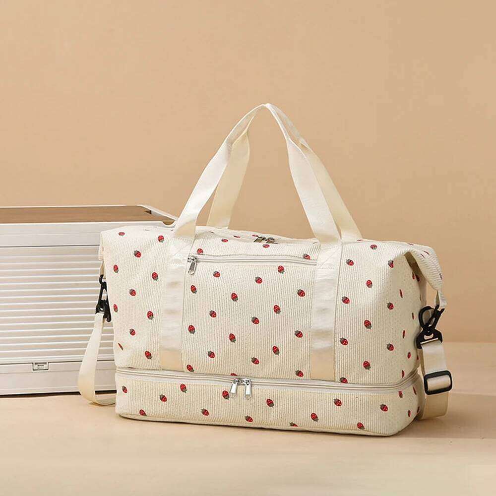 Travel Duffle Sport Gym with Shoe Compartment Weekender Overnight Bag for Women Y260225