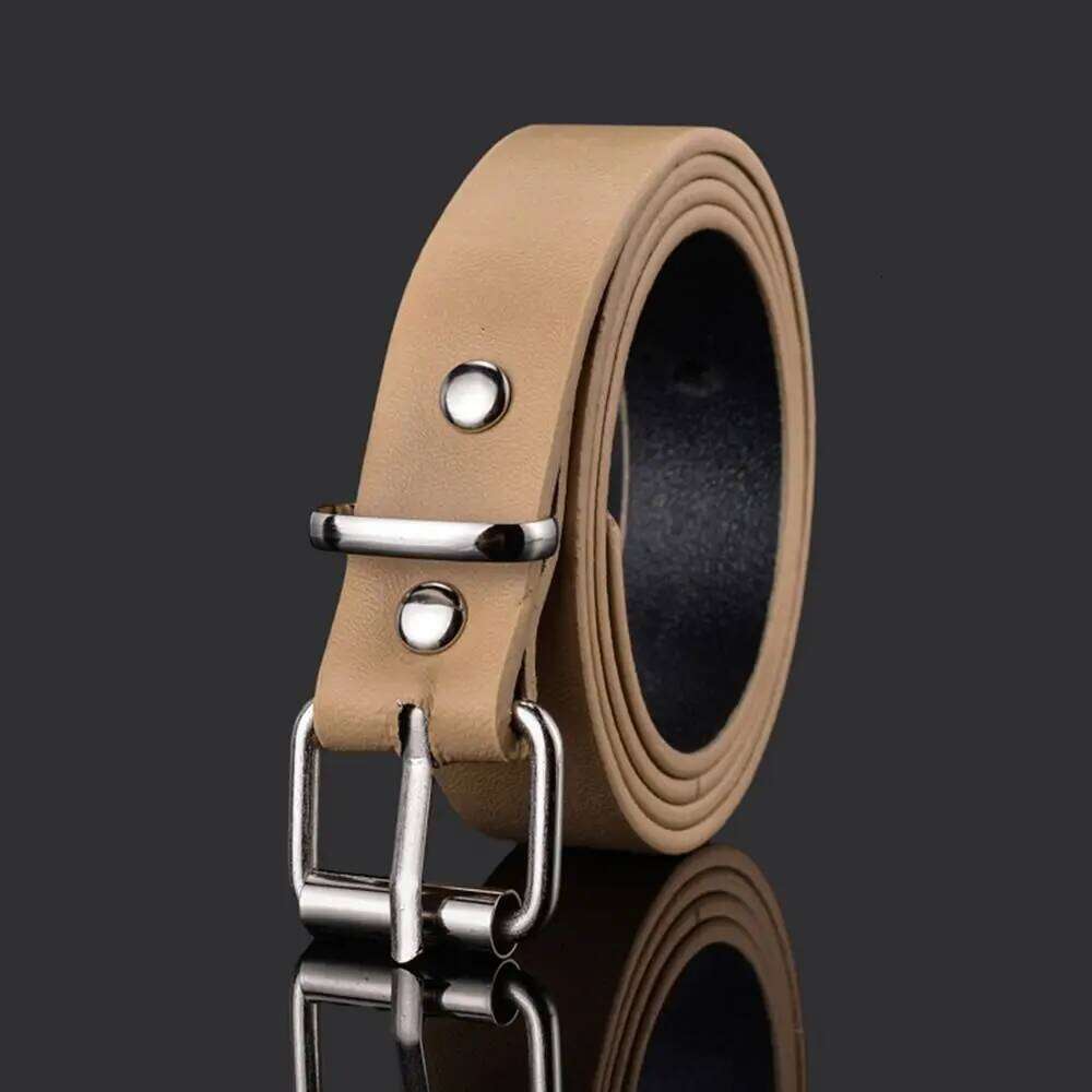Children PU Leather Belts Boys Girls Kid Waist Strap Waistband Metal Buckle For Jeans Pants Trousers Dress Adjustable Belt Y260225