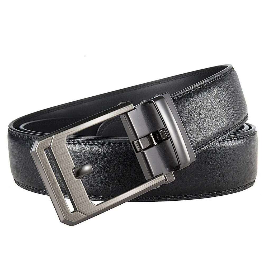 3.5cm Top Quality Genuine Leather Men's Automatic Buckle Fashion Luxury Designer Male Belt Black White Mens Belts Casual Y260225