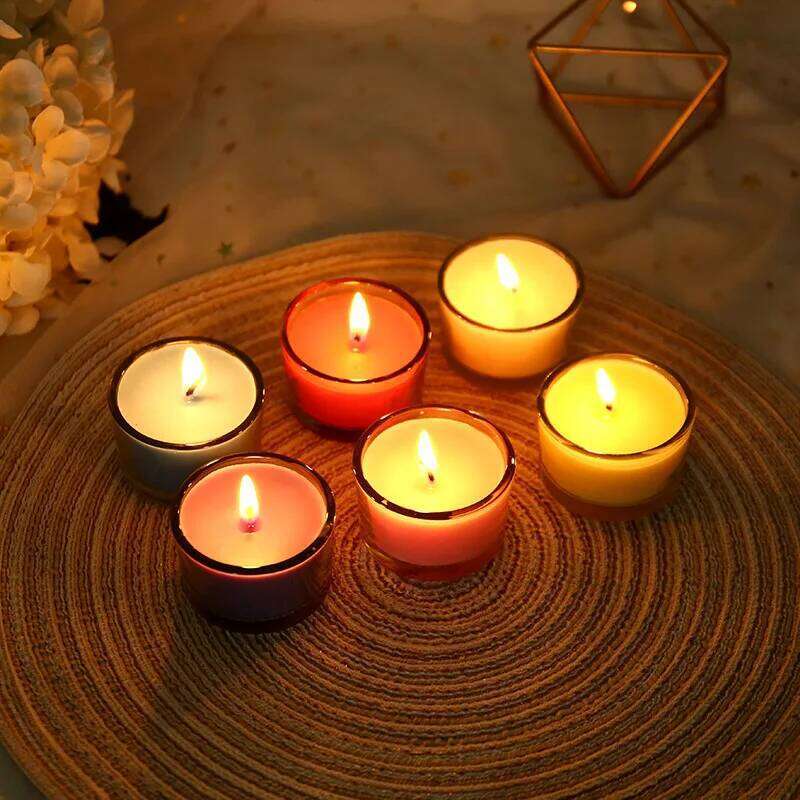 Mini Glass Cup Aromatherapy Party Perfect Gifts for Wedding Beautiful Home Decor Romantic Dinner Candles Smokeless H260225