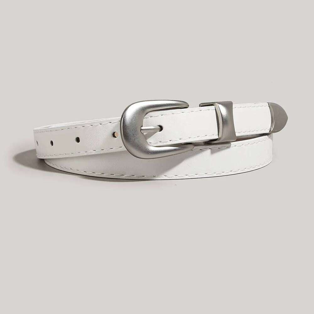 Retro Niche Women's New Casual Fashion Versatile and Simple Paired with Jeans Decoration Belt Ins Style Black Y260225