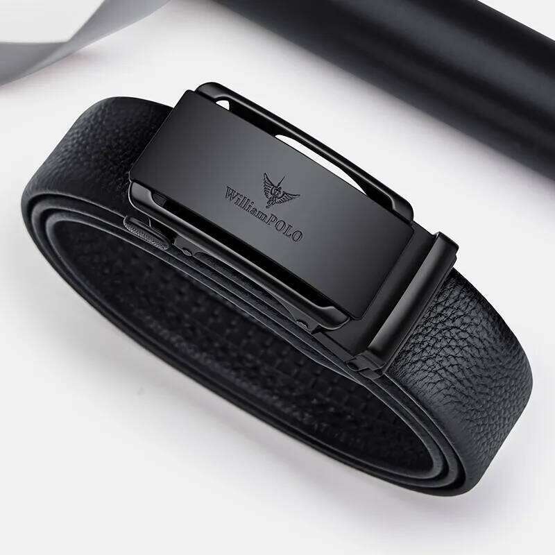 Genuine leather business with automatic buckle, fashionable formal pants belt, personalized belt Y260225