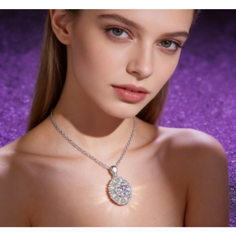 New Design Full Star Paved Pendant Necklace For Women INS Style Shiny All-match Clavicle Chain Fashion Jewelry Shine Your Beauty