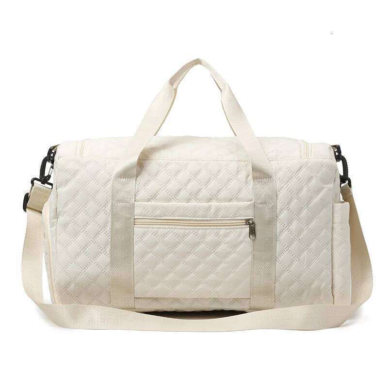 Large-capacity Solid Color Rhombus Stitched Oxford Textile Travel Bag Multi-functional Area Handbag 2024 Hot Sale Bags for Women Y260225