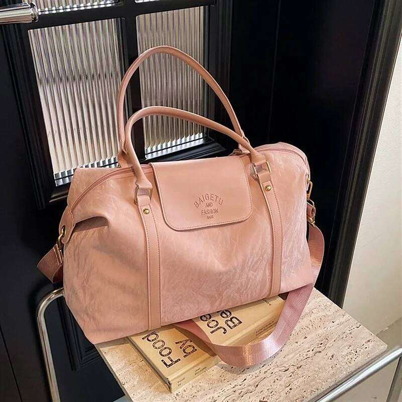 Large-capacity short-distance travel bag, fashionable lightweight handbag, swimming, business trip and fitness storage bag Y260225