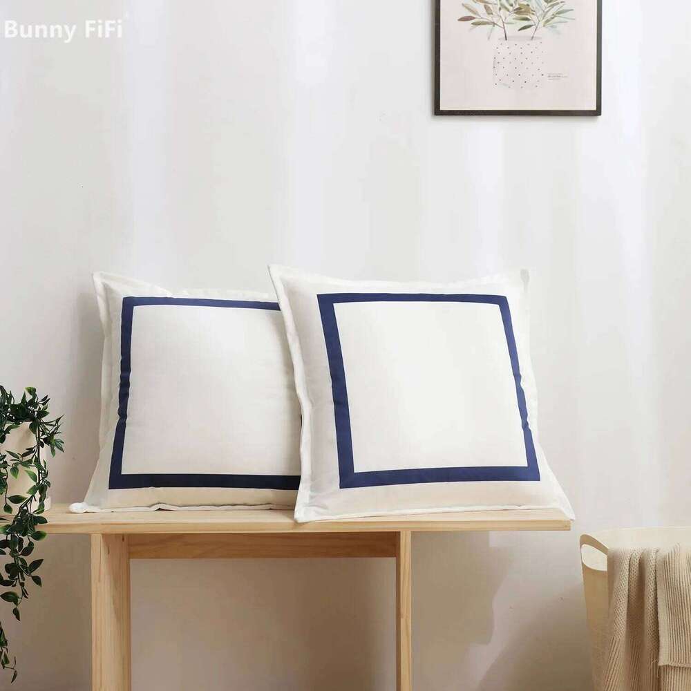 Simple Printed Cushion Cover Velvet Black Blue Square Soft Home Decoration Pillow Case Cozy Living Room Bedroom 45x45cm 40x40cm