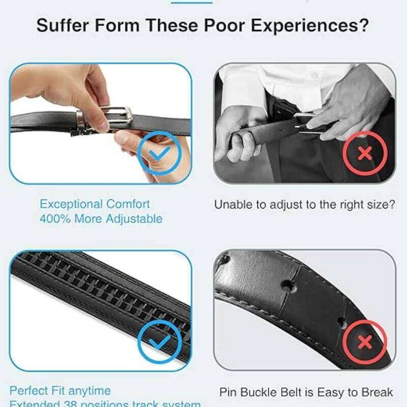 Men's Genuine Leather Business Automatic Fashion Designer Leisure Belt for Men Y260225