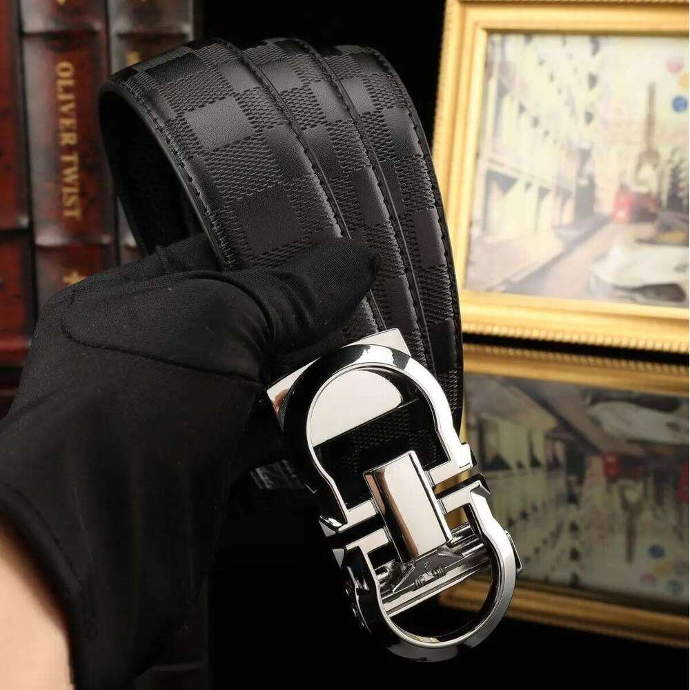 2025 Hot Selling Men's Belt Genuine Leather Automatic Buckle, Luxury High Quality Waistband for Business & Casual Wear Y260225