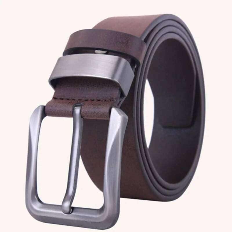 Accessories For Gents Leather Belt Trouser Waistband Stylish Casual Belts Men With Gray Bule Brown Color Y260225