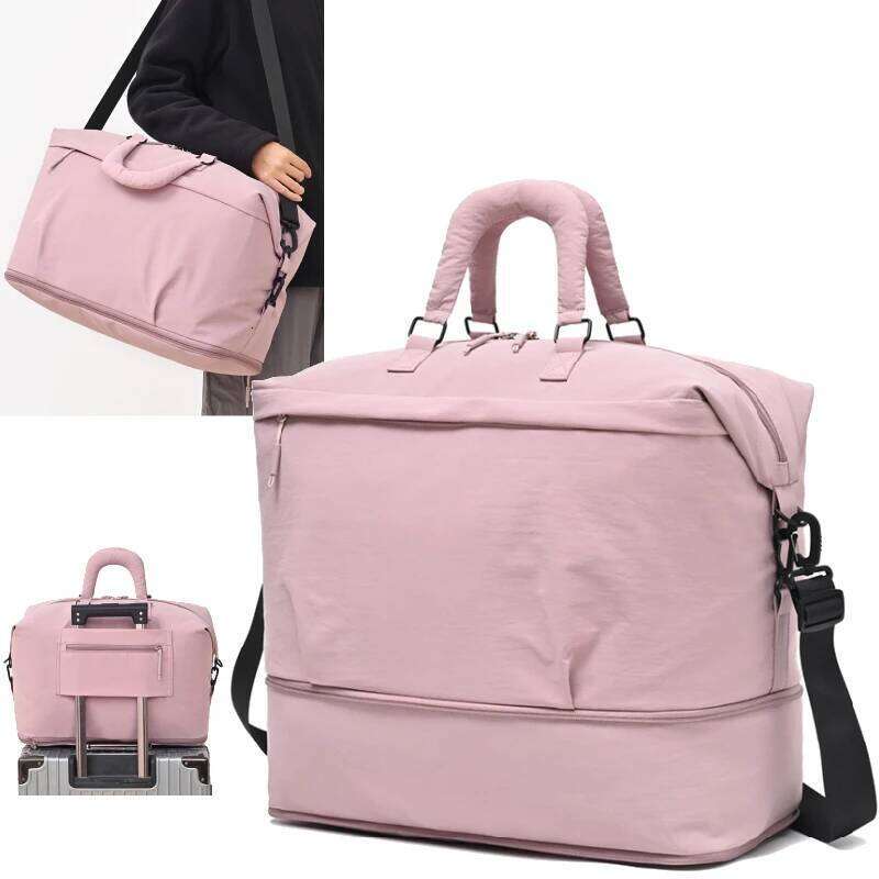 Fitness Sports Gym Dry Wet Sepration Handbag Large Capacity Travel Tote Multifunction Expandable Short Trip Crossbody Bag Y260225