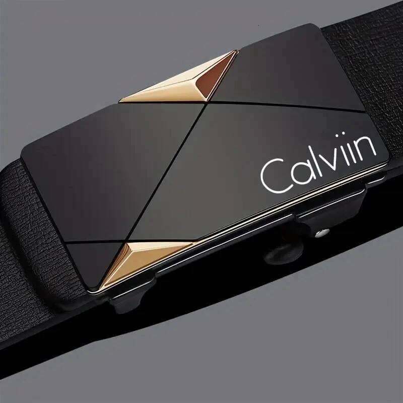 Stylish Men's PU Leather Belt - Fashion Belts for Daily Life, Leisure, Party, Festival, Work, and Business Automatic Buckle Y260225