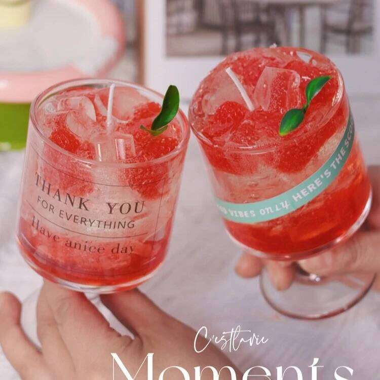 Strawberry Soda Drink Trendy Aromatherapy Gift Fruit Juice Candle for Gifting Home Decor Collection H260225