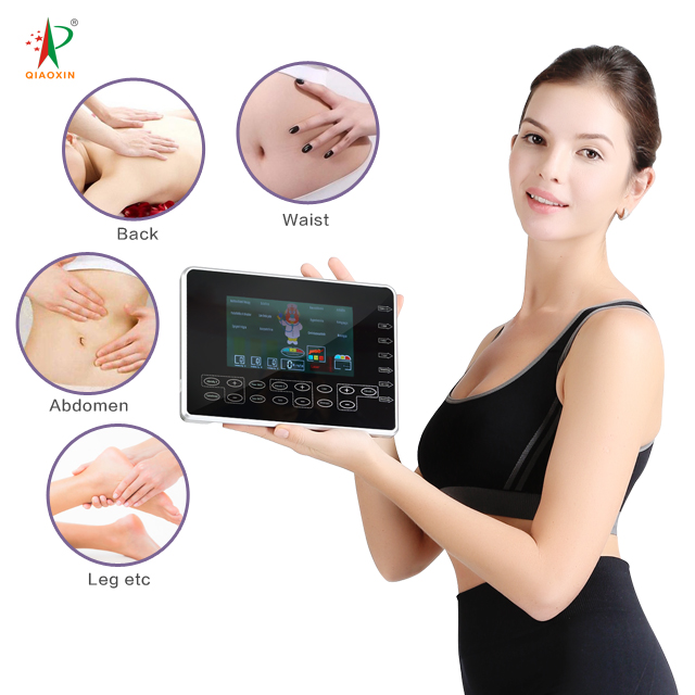 Qiaoxin OEM/ODM 2026 new intelligent massager, equipped with pulse technology EMS/TENS muscle stimulator, targeting body pain and muscle soreness.
