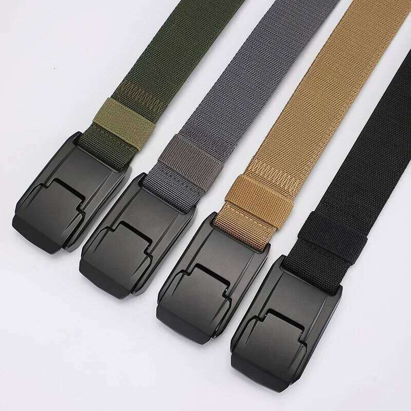 New Stretch For Men and Women Quick Release Buckle Strong Real Nylon Unisex Elastic Overalls Work Belt Y260225