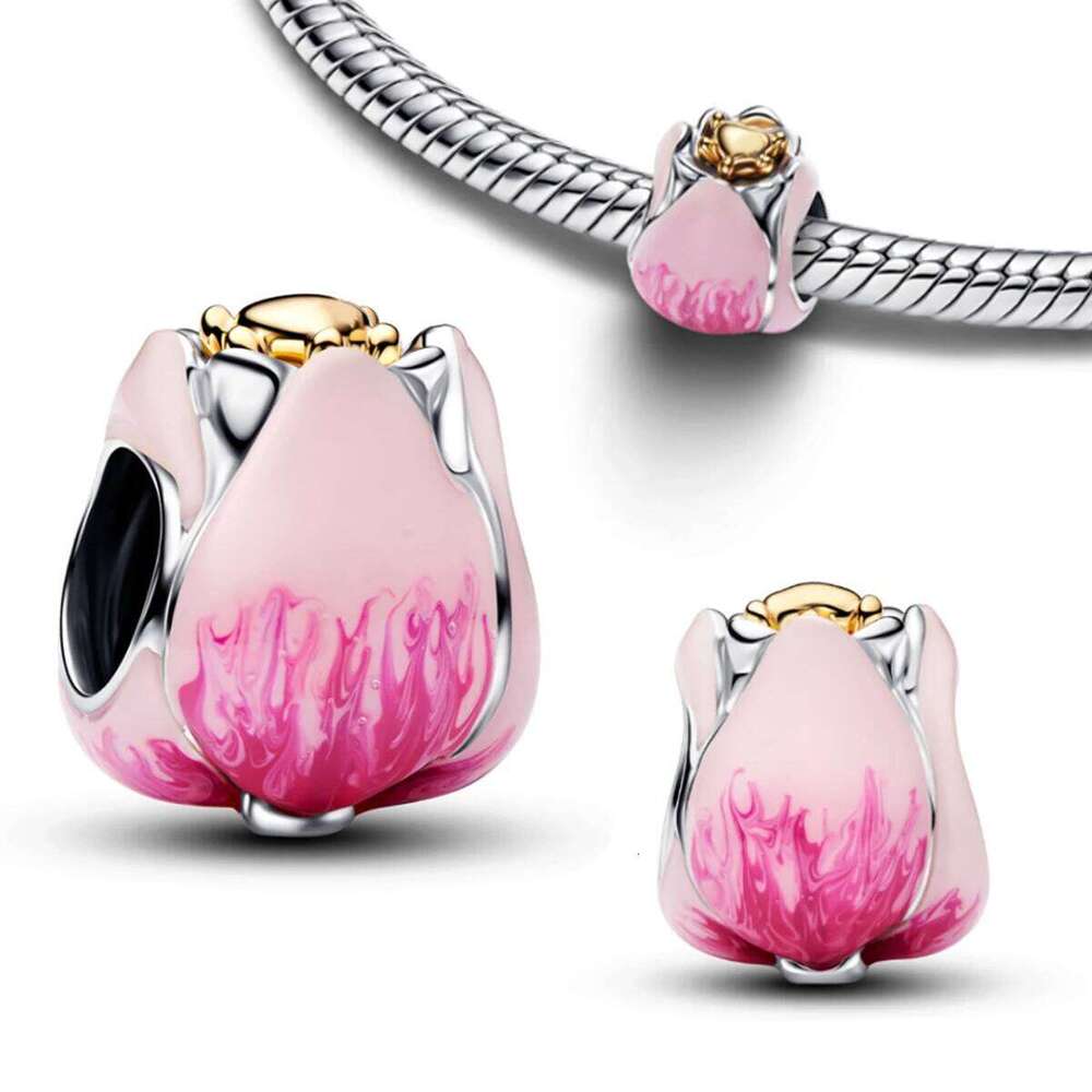 Heart Lock Enamel 925 Sterling Silver Golden Key Turtle Gem Crystal Heels Charms Sword Castle Beads Fit Bracelet Necklace Gift