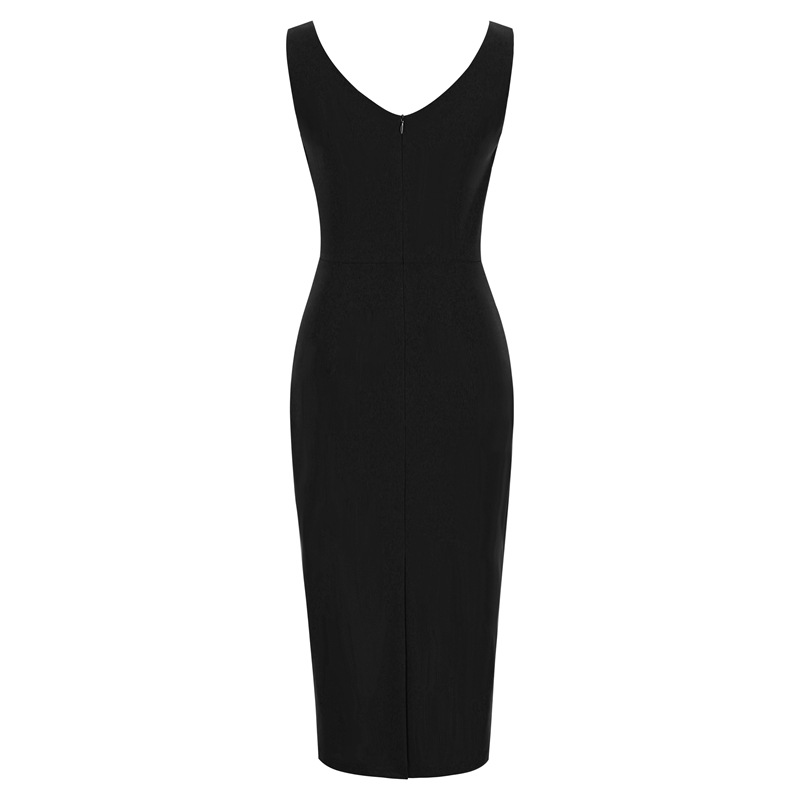 Casual Dresses WillBeNice Classic Pure Color Plunge V Sexy Bandage Dress Elastic Knitted Party Bodycon Maxi Green Christmas Vestidos