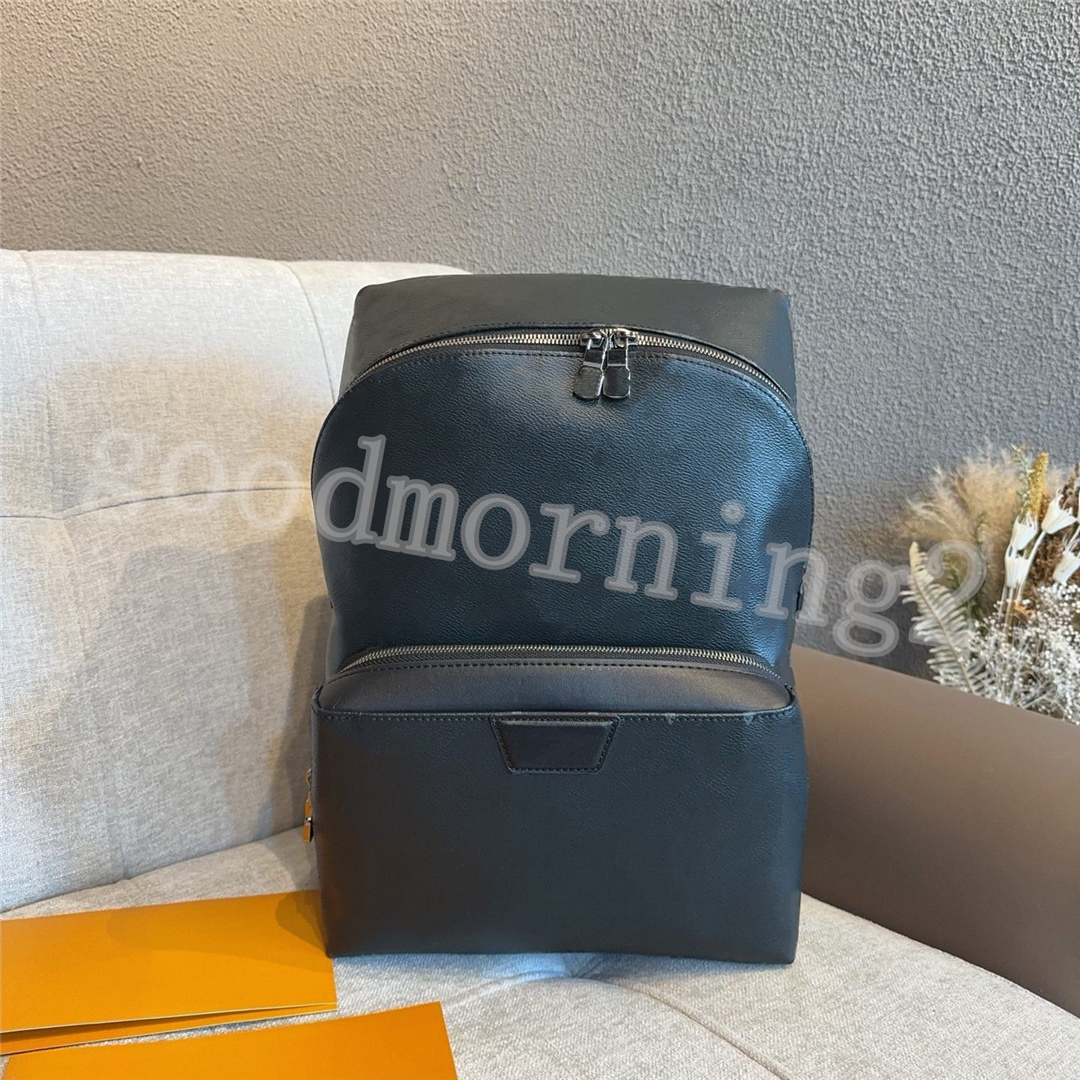 Black Backpack Large Men's Sports Backpacks Business Laptop Backpacks Weekend Holiday Outdoor Travel Backpacks Black Coated Canvas with Gray Letter Design