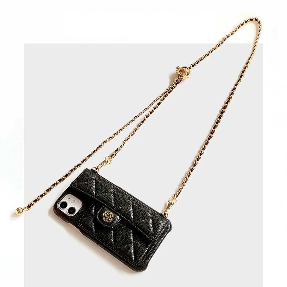 3D Floral Quilted Leather Wallet Phone Case with Dual Chain Crossbody Strap for iPhone 14-17 Pro Max PlusT260225