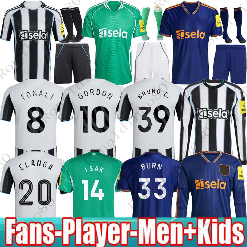 25 26 newcastle BRUNO G soccer jerseys newcastle 2025 2026 JOELINTON GORDON TONALI BARNES MURPHY BURN Football Shirt Home away Player fans Adult and Child Se suit