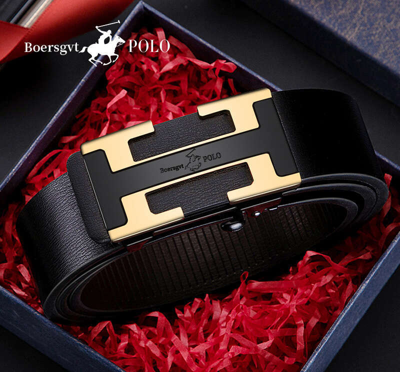 New Trendy Men's Belt Casual Business Leather Belt Versatile Daily Wear Suitable for Matching Suit