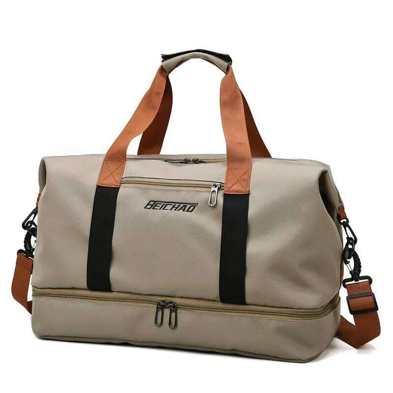 Unisex Large Capacity Tote Bags Women Canvas Handbag Men Sports Shoulder Waterproof Travel Duffle Bag Foldable Y260225