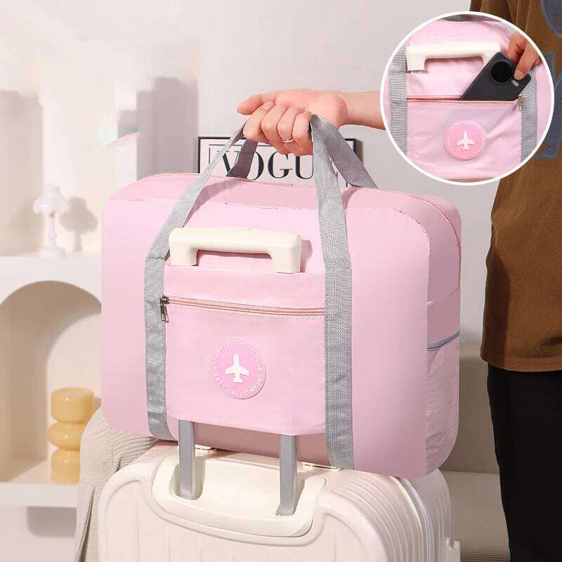 Large-Capacity Handbag Travel; Fashionable Foldable Trolley Luggage Bag; Multifunctional Portable Travel for Men and Women, Fitness Bag Y260225