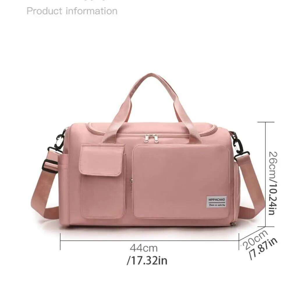 Oxford Travel Luggage Foldable Short Distance Nylon Duffle Bag with Shoe Compartment Sturdy Large Capacity Handbag Fitness Y260225