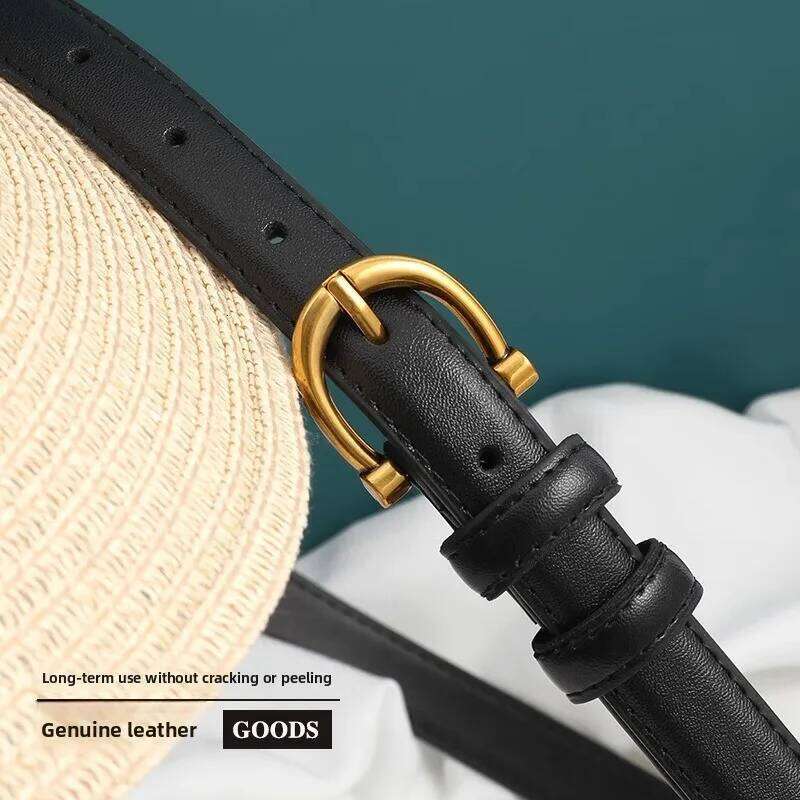 Women's Genuine Leather Belt - Soft, Crack-Resistant, Versatile, Suitable for Jeans and Dresses Y260225
