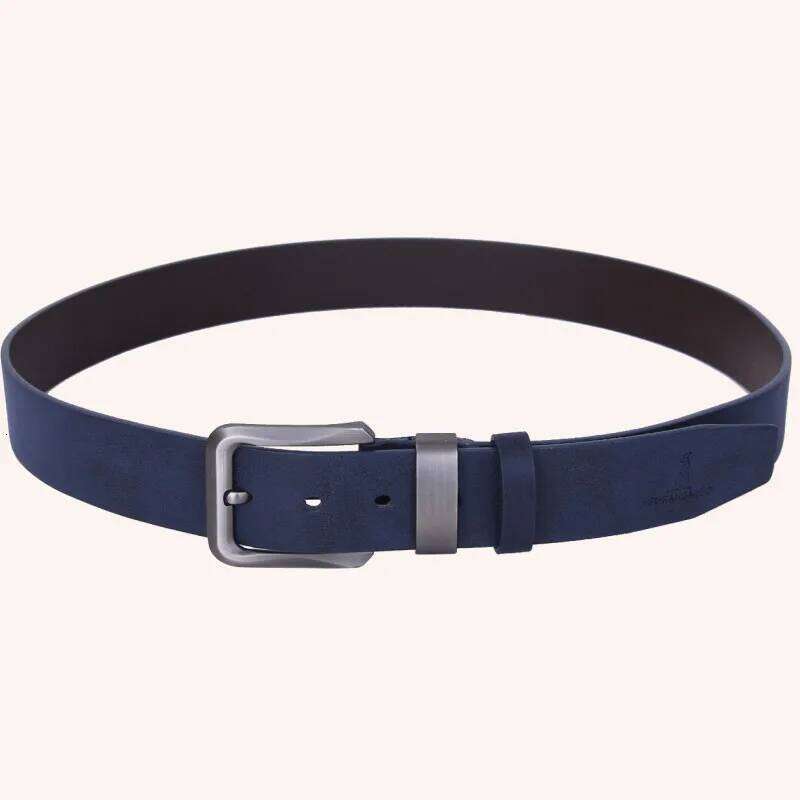Accessories For Gents Leather Belt Trouser Waistband Stylish Casual Belts Men With Gray Bule Brown Color Y260225