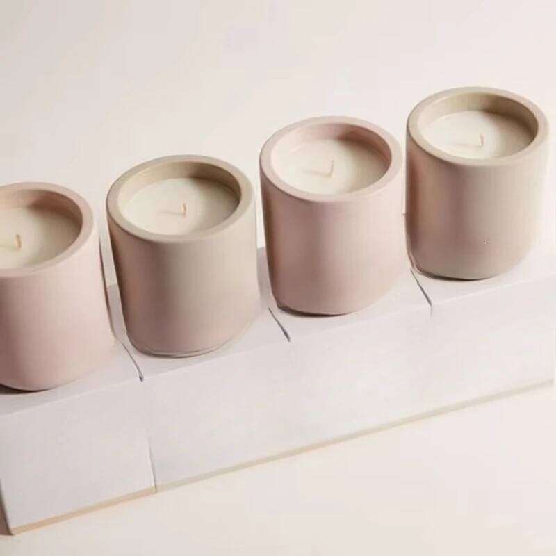 Ai Kun luxury custom logo ceramic jar natural vegetable oil pure wood core scented candle H260225