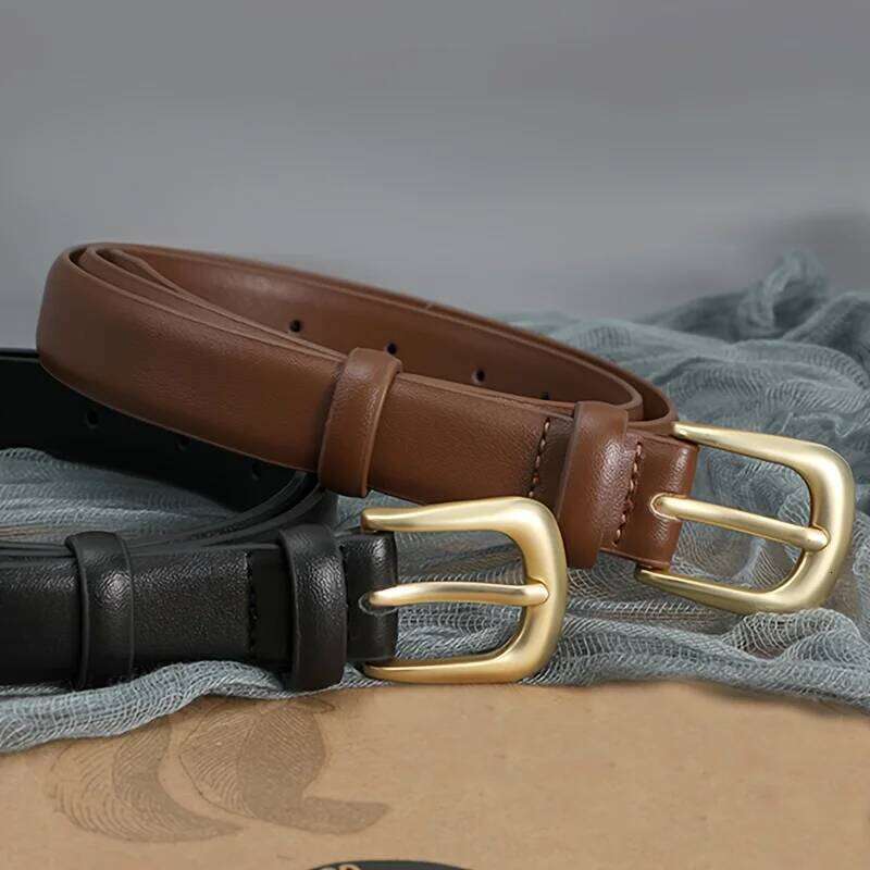 1 piece ladies fashion simple decorative black with jeans belt suitable for daily wear and use Y260225