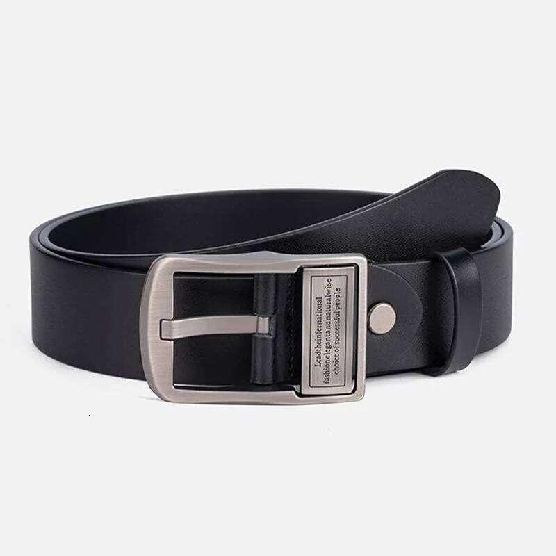 New Genuine Leather Fashionable Metal Retro Buckle, Jeans, Functional Light Luxury Men's Belt, Business Pants Belt Y260225