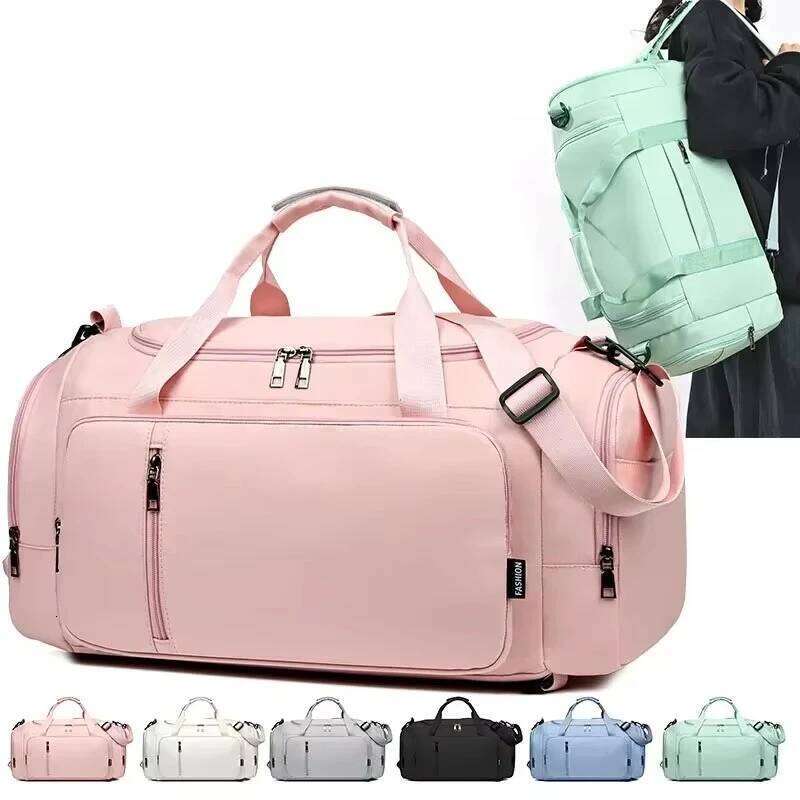 Gym Travel Fitness Sports Handbag Men Women Dry Wet Shoes Pocket Single Shoulder Crossbody Swimming Yoga Backpack Duffel Bag Y260225