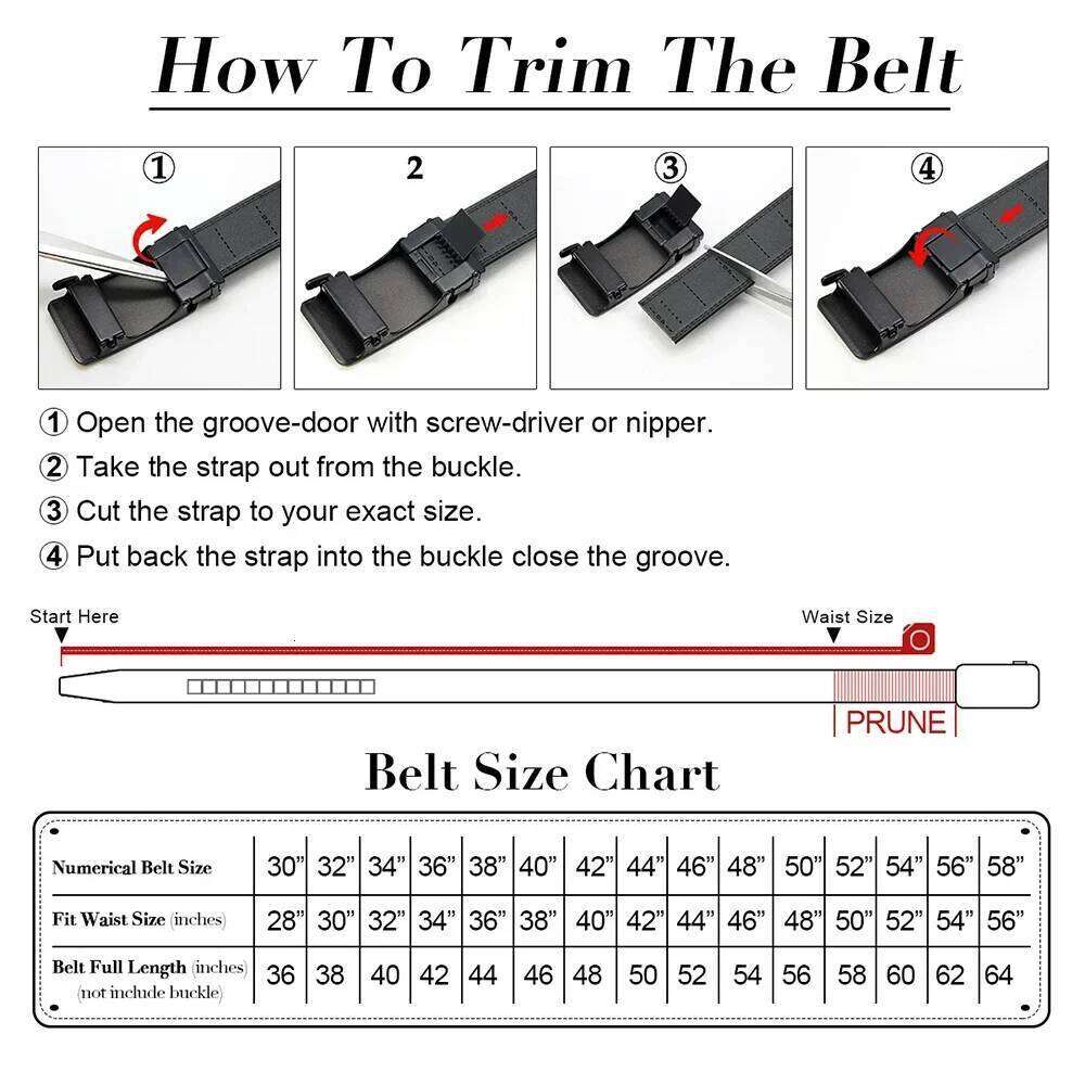 Mens Automatic Genuine Leather Top Quality Cow Strap Adjustable Belts Jeans Belt for Men Gifts 115 125 130cm Y260225