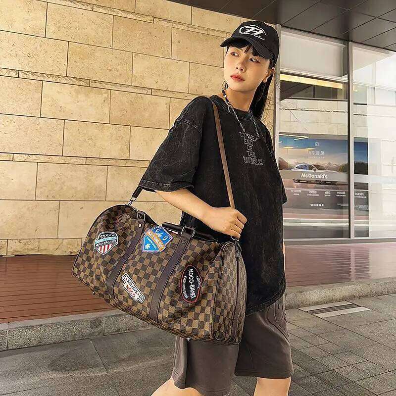 2025 New Crossbody Short Trip Bag Men & Women, Large Capacity Travel Duffle for Business Commute Gym Shoulder Hand Tote Y260225