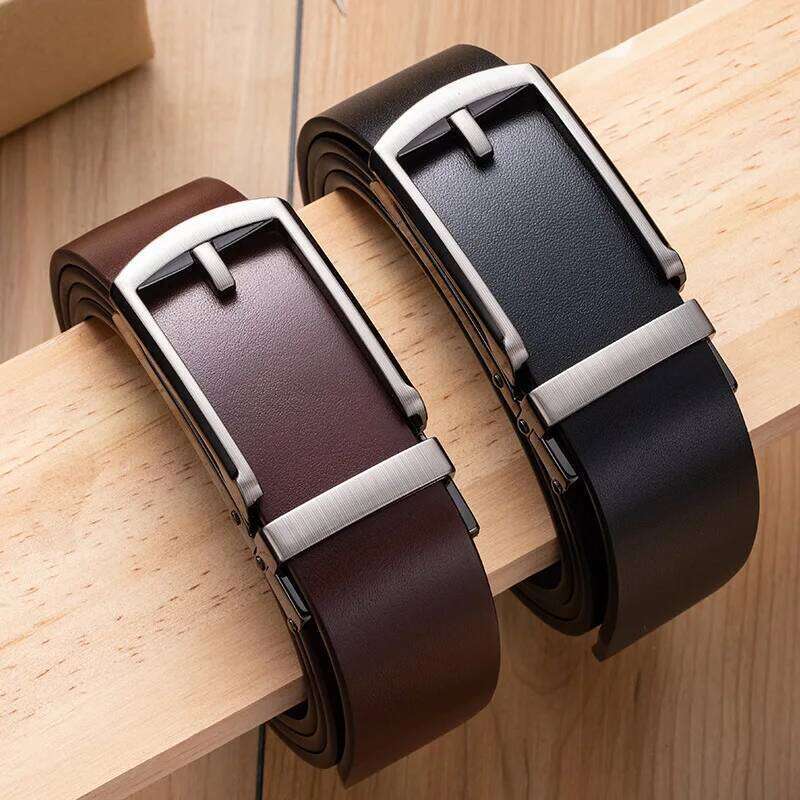 New Leather Designer Belts Men High Quality Cinturones Hombre Ceinture Homme Cinto Strap 3.5cm Automatic Buckle Belt Y260225