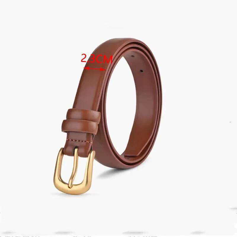 Women's Trousers Belts Women Fashion Luxury Designer Brand for Jeans Pin Buckle Black Brown Waist Belt ZX015 Y260225