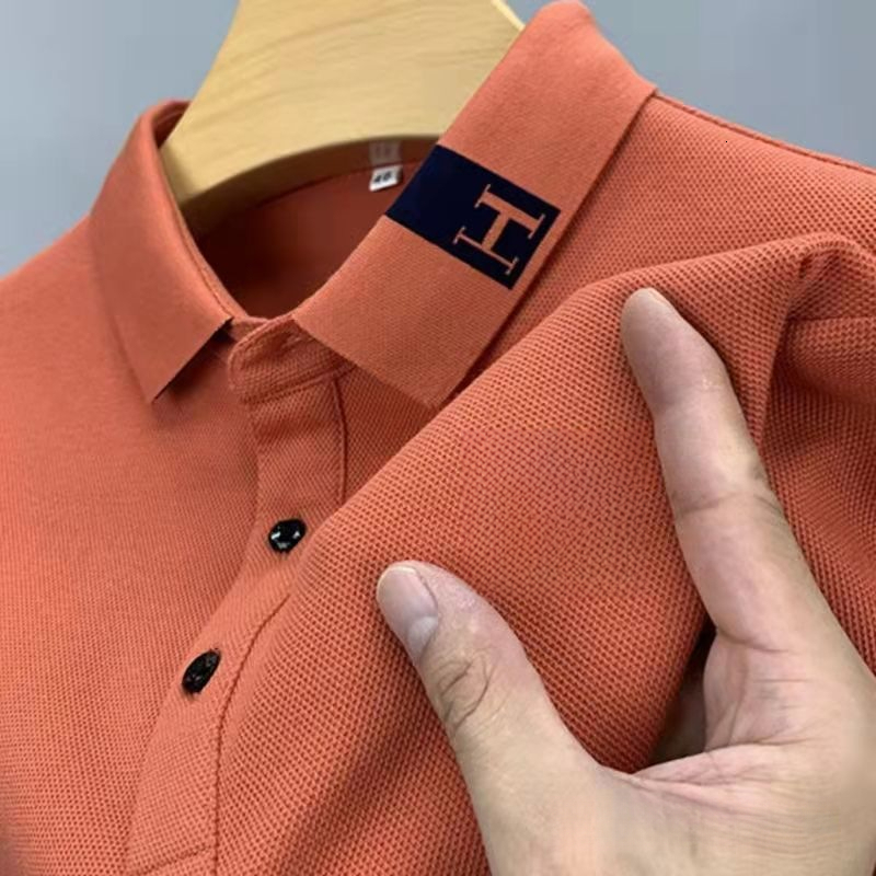 2026 New Designer Short-Sleeved T-Shirt Embroidered Luxury Youth And Middle-Aged Collared Polo Shirt - Outdoor Large-Sized Casual Business Men's 