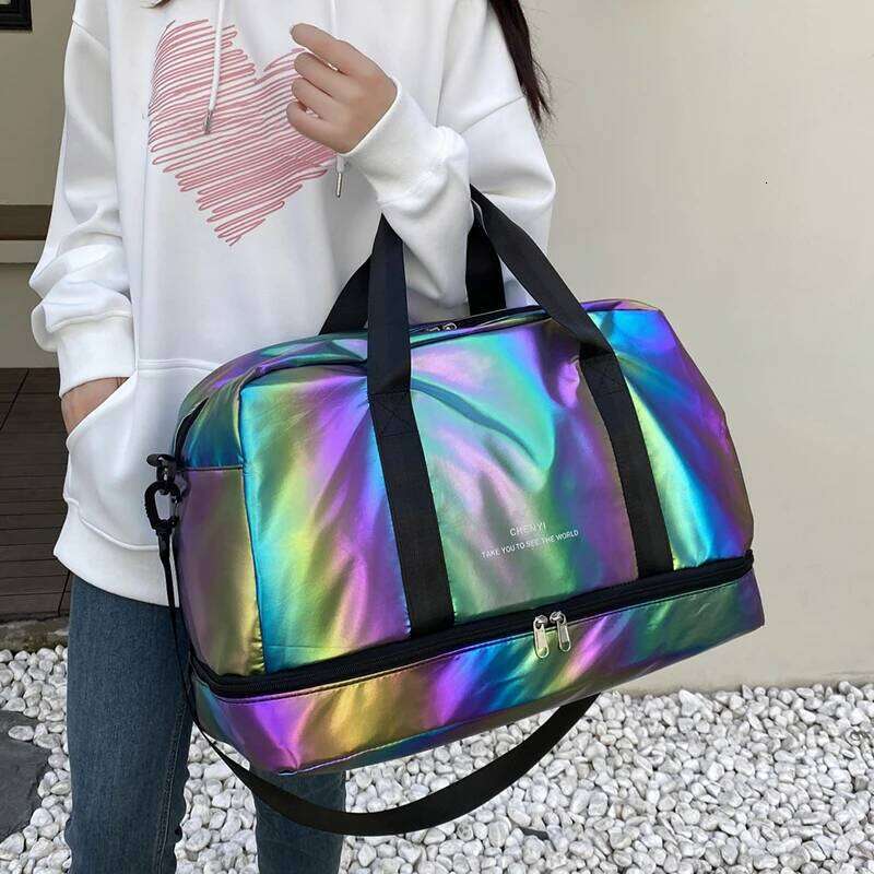 Fashionable Large Capacity Luggage Bag,Lightweight Nylon Weekend Tote Bag,Suitable for Gym,Sports,And Overnight Travel Y260225