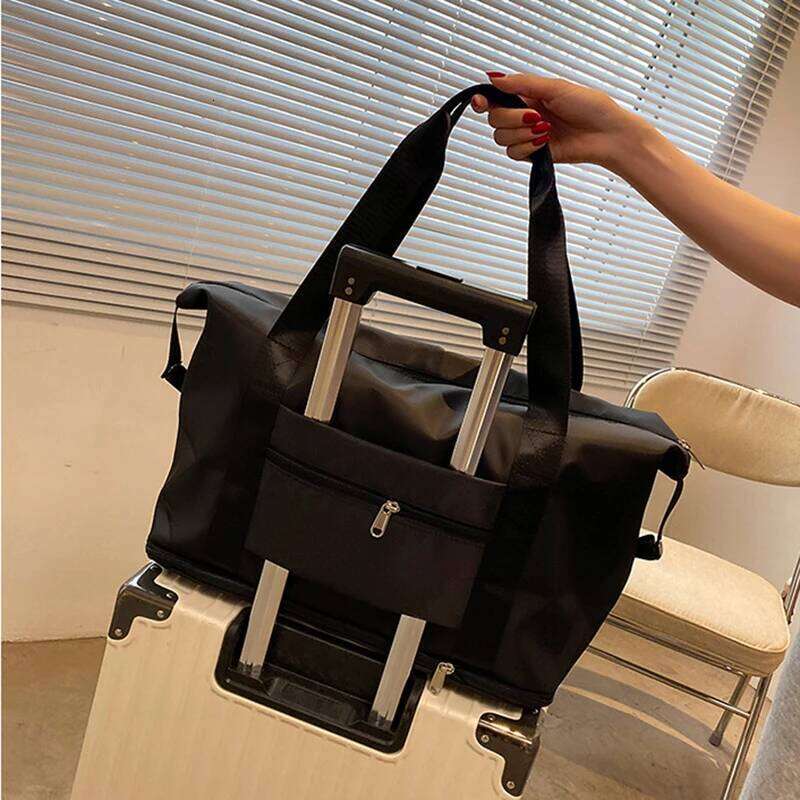 New travel simple sports fitness Korean version large capacity handbag expandable student leisure bag Y260225